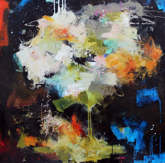 Disquietude - abstract painting by Conn Ryder