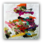 Artifice & Outright Fakery  - abstract painting by Conn Ryder